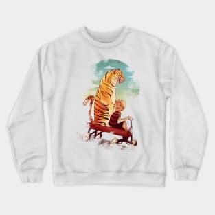 Boy and Tiger Crewneck Sweatshirt